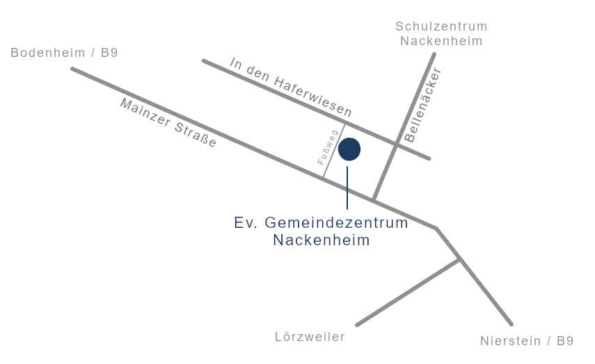 Lageplan Gemeindezentrum Nackenheim